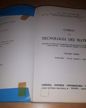 LIBRO CORSO DI TECNOLOGIA DEI MATERIALI – VOLUME 1