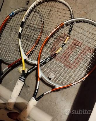 racchette e custodie da tennis
