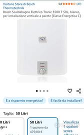 Boiler bosh come nuovo 330 euro