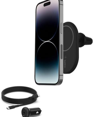 Carica auto magnetico Magsafe iPhone + 3 fissaggi