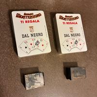 2 mazzi carte gioco poker Dal Negro Montenegro ’99