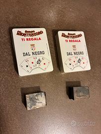 2 mazzi carte gioco poker Dal Negro Montenegro ’99