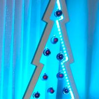 albero di natale in legno