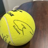 Pallina gigante tennis ATP Finals autografata