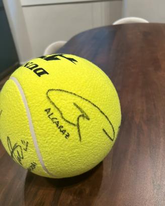 Pallina gigante tennis ATP Finals autografata