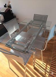 Tavolo di vetro temperato Effezeta