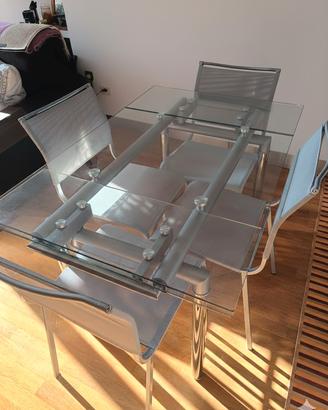 Tavolo di vetro temperato Effezeta