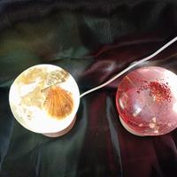 lampada in resina epossidica 