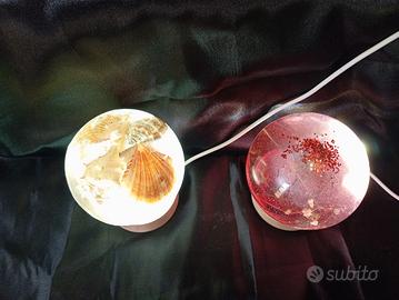 lampada in resina epossidica 