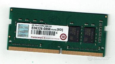 8GB DDR4 2400 SO-DIMM 1RX8 Transcend