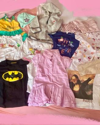 Lotto abbigliamento bambina 12/18 18/24 mesi