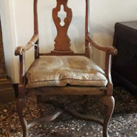 Poltrona veneta in stile Luigi XV