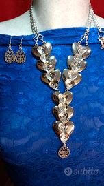 collana cuori e strass💓