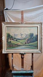 Splendido quadro vintage di grandi dimensioni