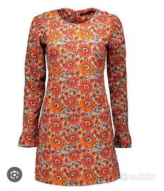 abito fantasia floreale taglia L