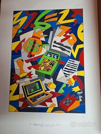 Ugo nespolo, opera Grafica pubblicata il commercia