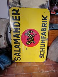 insegna vintage storica azienda tedesca Salamander