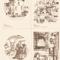 9 cartoline con contenitore di Soncino (Cremona)