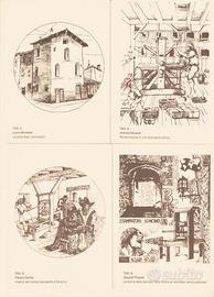 9 cartoline con contenitore di Soncino (Cremona)