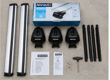 Kit completo di barre portatutto Norauto