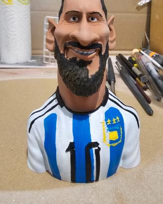 Busto Messi caricature