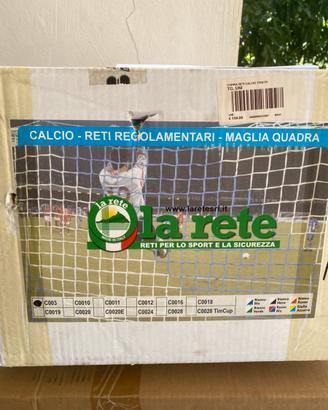 Coppia reti da calcio Regolamentari maglia quadra