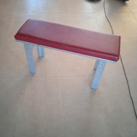 panca in legno con imbottitura 