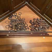 Supporti in legno per tende