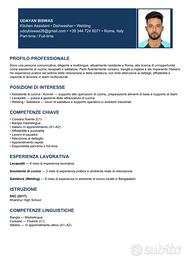 Kitchen Assistant o Dishwasher o Welding