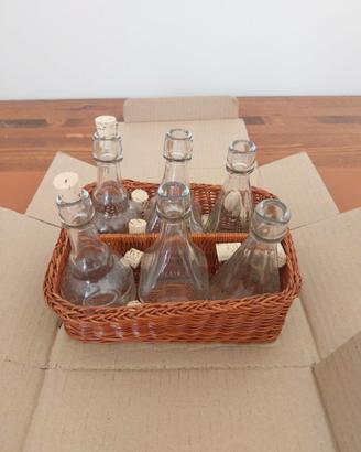 Cestino vimini con pirofila in ceramica