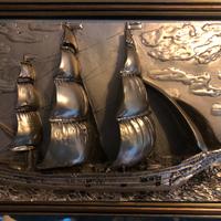 Quadro ‘ VELIERO’ in rilievo 70x58