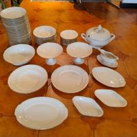 BAVARIA Servizio porcellana filo d'oro completo