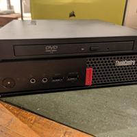 Mini pc Lenovo m910q i3 8gb ssd lan/wifi e lettore