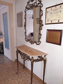 Consolle ingresso tavolo e specchio 