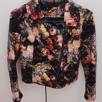 Giacca in similpelle stampata 