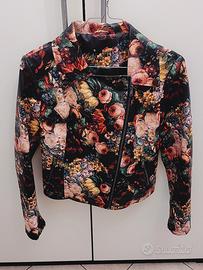 Giacca in similpelle stampata 