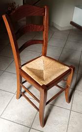 Sedia paesana classica in legno