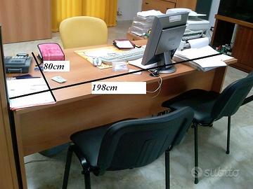 Scrivanie ufficio in legno color faggio – varie m