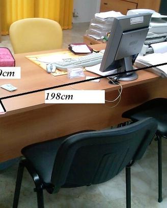 Scrivanie ufficio in legno color faggio – varie m