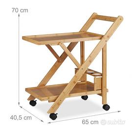CARRELLO DA CUCINA IN BAMBU' 3774200714