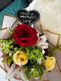 Fiori eterni glitterate