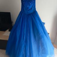 vestito principesco 18 esimo blu elettrico 