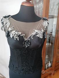 Top corsetto nero 