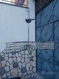 lampadario a 3 luci con fascia di swaroski 