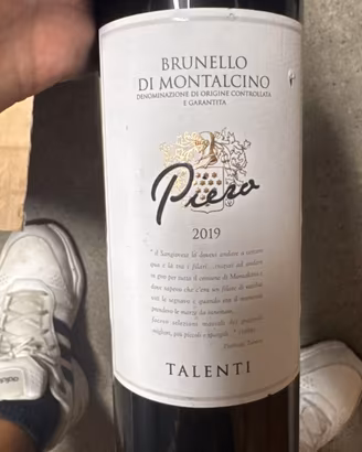 VINO TALENTI PIERO BRUNELLO DI MONTALCINO 2019