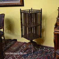 Libreria girevole stile inglese a due ripiani