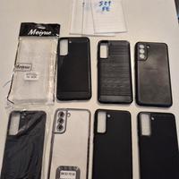 Cover  Samsung S21 FE,  8 pz. + 3 vetri temprati 