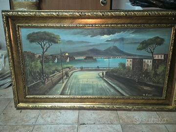 Quadro con cornice in legno