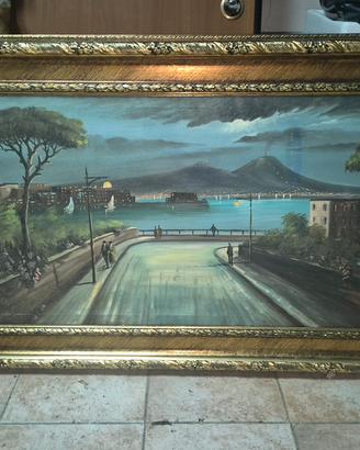 Quadro con cornice in legno