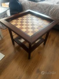 Tavolino scacchiera vintage